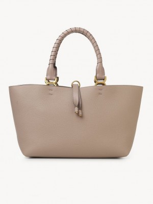 Nomad Beige Chloe Marcie Small Tote Bags | CHE-SR13388